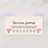 アイスクリームとコーン | 果実 ロイヤリティカード (裏面)