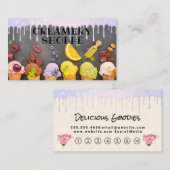 アイスクリームとコーン | 果実 ロイヤリティカード (正面/裏面)