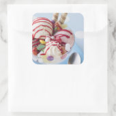 アイスクリームとスイートサンデーのトリオ スクエアシール (バッグ)