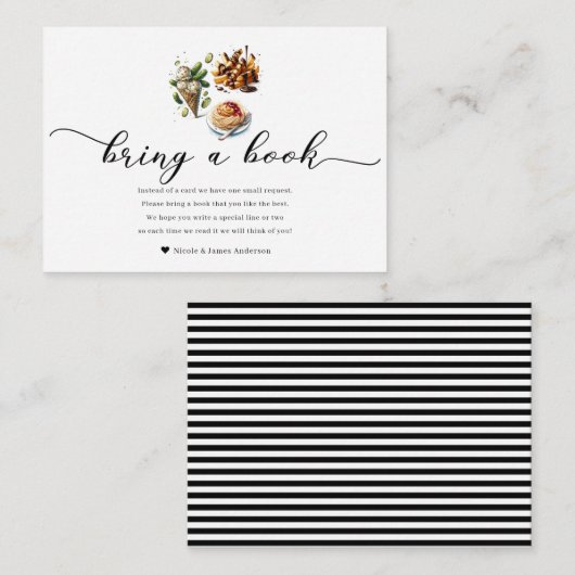 アイスクリームとピクルス風変わりの絶品が本を持ってくる エンクロージャーカード (正面/裏面)