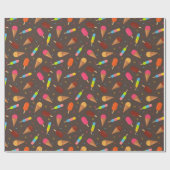 アイスクリームとポップス ラッピングペーパー (フラット)