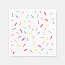 アイスクリームと振りかけるスウィートワン誕生日 スタンダードカクテルナプキン