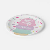 アイスクリームと振りかけるスウィートワン誕生日 ペーパープレート (アングル)