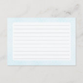 アイスクリームと水玉模様ブルーレシピカード エンクロージャーカード (裏面)