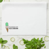 アイスクリームによって動力を与えられる キッチンタオル (折り畳み)