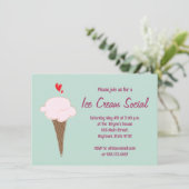 アイスクリームのお祭り 招待状 (スタンド正面)