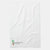 アイスクリームのための部屋が常にあります キッチンタオル (縦)