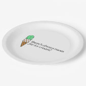 アイスクリームのための部屋が常にあります ペーパープレート (アングル)