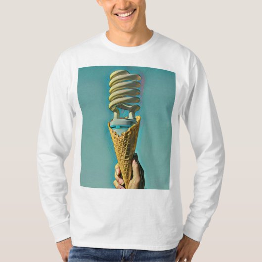 アイスクリームのアートワークが大好き Tシャツ (正面)