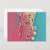 アイスクリームのアートワーク ポストカード (正面/裏面)