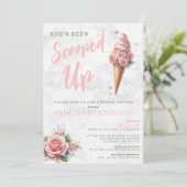 アイスクリームのウェディングシャワー招待状 招待状 (スタンド正面)