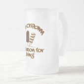 アイスクリームのカスタムなマグ-スタイル及び色を選んで下さい フロストグラスビールジョッキ (正面右)