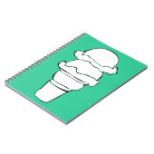 アイスクリームのカール ノートブック (左側)