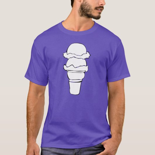 アイスクリームのカール Tシャツ (正面)