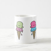 アイスクリームのコーヒー コーヒーマグカップ (中央)