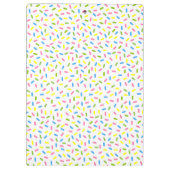 アイスクリームのコーンのクリップボーパーソナライズされたドを振りかける クリップボード (裏面)