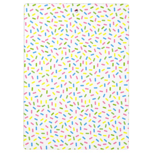 アイスクリームのコーンのクリップボーパーソナライズされたドを振りかける クリップボード (裏面)