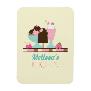 アイスクリームのサンデーおよび他のDeliciousTreats マグネット