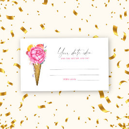 アイスクリームのスクープ – 日付の夜のアイディア\日付のjar エンクロージャーカード