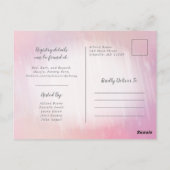 アイスクリームのテーマのシャワー招待状 ポストカード (裏面)