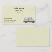 アイスクリームのトラックの名刺 名刺 (正面/裏面)