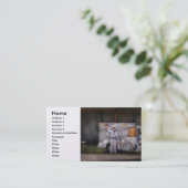 アイスクリームのトラック-私達はアイスクリームを販売します 名刺 (スタンド正面)