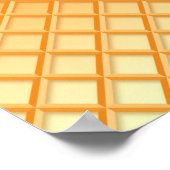 アイスクリームのドリップワッフルコーンミントと散水器 ポスター (角)