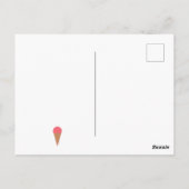 アイスクリームのハッピーバースデーポストカード ポストカード (裏面)