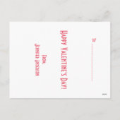 アイスクリームのバレンタインデーのヴィンテージ象 シーズンポストカード (裏面)