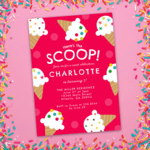 アイスクリームのバースデーパーティー Here's the Scoop Ice Cream Birt