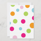 アイスクリームのバースデーパーティ招待状 招待状 (裏面)