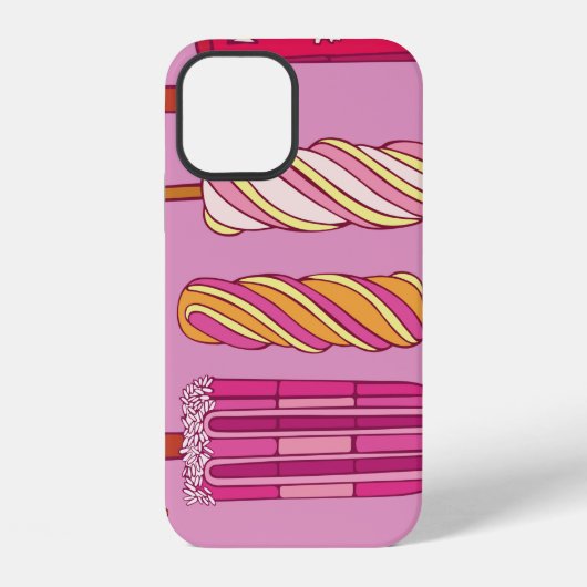 アイスクリームのパターン、イラスト。 iPhoneケース (裏面)