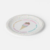 アイスクリームのパーティーのプレート ペーパープレート (アングル)