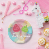 アイスクリームのパーティー ペーパープレート (パーティー)