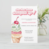 アイスクリームのブライズシャワーで大盛り上がり 招待状 (スタンド正面)