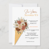 アイスクリームのブライズシャワー　彼女はもう連れ去られちゃった 招待状 (正面)