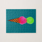 アイスクリームのポップアート ジグソーパズル (横)