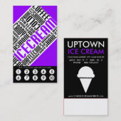 アイスクリームのロイヤリティ(wordWEBs) ロイヤリティカード (正面/裏面)