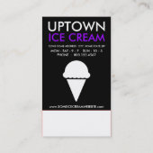 アイスクリームのロイヤリティ(wordWEBs) ロイヤリティカード (裏面)