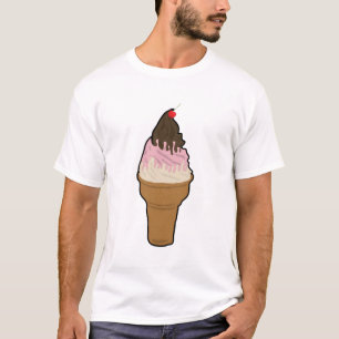 アイスクリームのワイシャツ Tシャツ