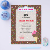 アイスクリームの事業 チラシ (シングル)