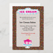 アイスクリームの事業 招待状 (正面/裏面)