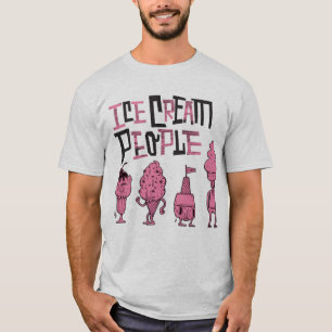 アイスクリームの人々"ピンクからかいます"は Tシャツ