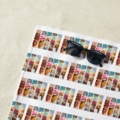 アイスクリームの写真 ビーチタオル (インサイチュ)