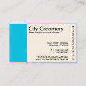 アイスクリームの切り取られたパンチカード ロイヤリティカード (裏面)