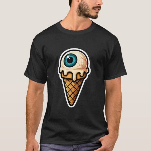 アイスクリームの叫び ハロウィン 2025 Tシャツ (正面)