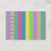 アイスクリームの名刺のボタンを縫って下さい コーリングカード (裏面)