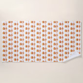 アイスクリームの夏の選好 ビーチタオル (正面)