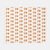 アイスクリームの夏の選好 フリースブランケット (正面(横))