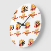 アイスクリームの夏の選好 ラージ壁時計 (傾斜)